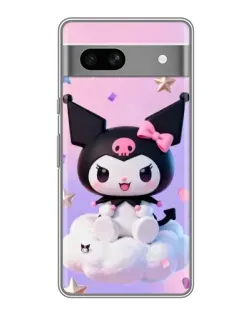Чехол для Google Pixel 7A с картинкой «Рок-звезда Kuromi»