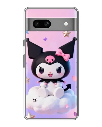 Чехол для Google Pixel 7A с картинкой «Рок-звезда Kuromi»