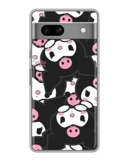 Чехол для Google Pixel 7A с картинкой «Kuromi с сердечком»