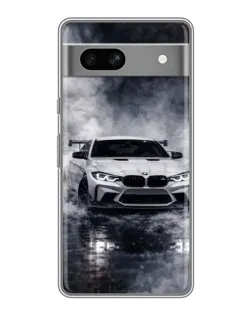 Чехол для Google Pixel 7A с картинкой «BMW сквозь туман»