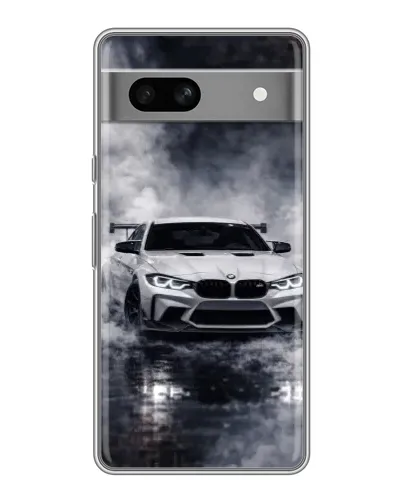 Чехол для Google Pixel 7A с картинкой «BMW сквозь туман»