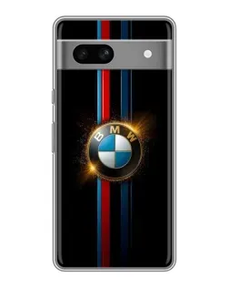 Чехол для Google Pixel 7A с картинкой «BMW M-Power неон»