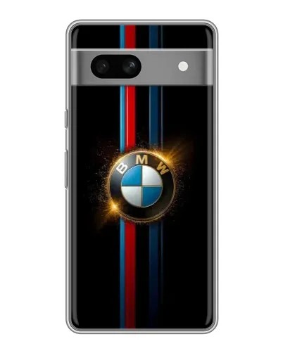 Чехол для Google Pixel 7A с картинкой «BMW M-Power неон»