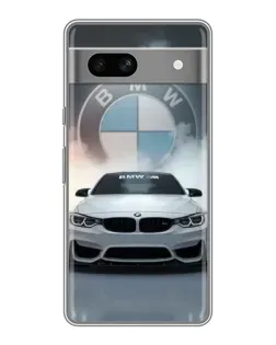 Чохол для Google Pixel 7A з картинкою «BMW в білому диму»