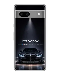 Чохол для Google Pixel 7A з картинкою «BMW крізь нічне місто»
