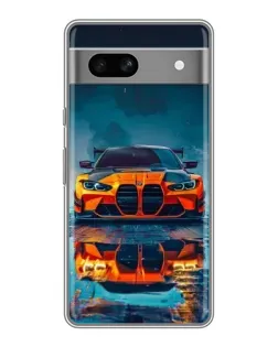 Чохол для Google Pixel 7A з картинкою «BMW — золота емблема»
