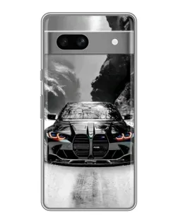 Чохол для Google Pixel 7A з картинкою «BMW — акварельний дрифт»