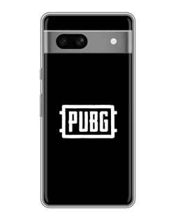 Чехол для Google Pixel 7A с картинкой «Лого BMW — металлический блеск»