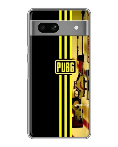 Чехол для Google Pixel 7A с картинкой «PUBG — камуфляжный шлем»