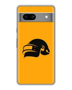 Чехол для Google Pixel 7A с картинкой «PUBG — золотой шлем»