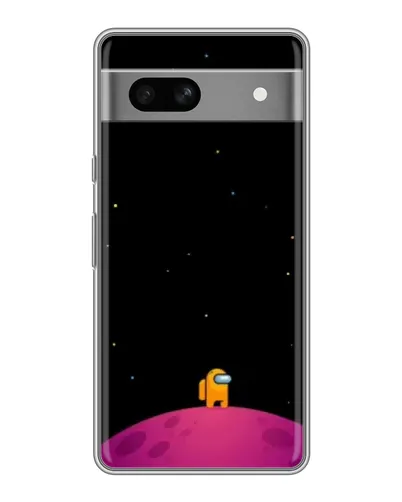 Чехол для Google Pixel 7A с картинкой «Одинокий герой на планете»
