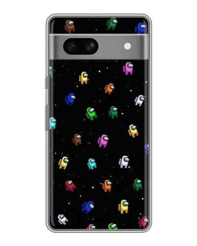 Чехол для Google Pixel 7A с картинкой «Экипаж Among Us»