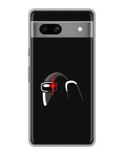 Чехол для Google Pixel 7A с картинкой «Among Us шлем»