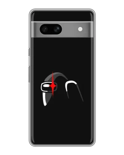 Чехол для Google Pixel 7A с картинкой «Among Us шлем»