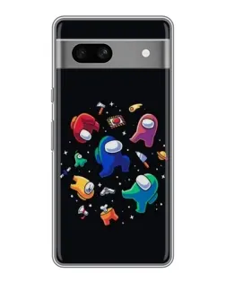 Чехол для Google Pixel 7A с картинкой «Among Us космос»