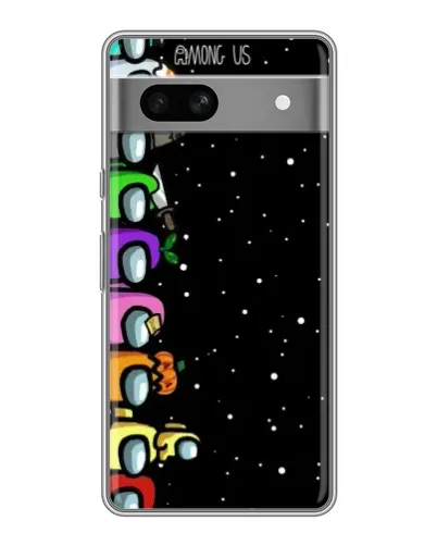Чехол для Google Pixel 7A с картинкой «Команда Among Us»