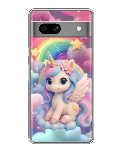 Чехол для Google Pixel 7A с картинкой «Маленький единорог»