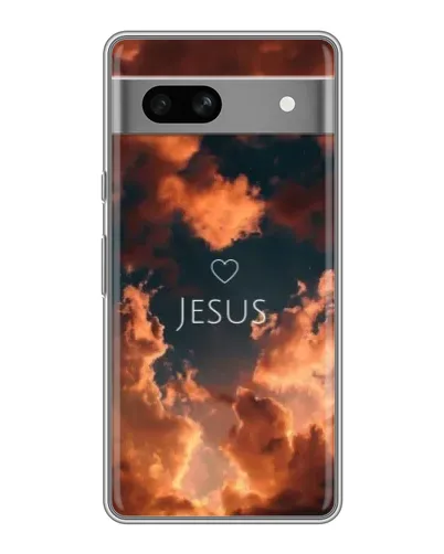 Чехол для Google Pixel 7A с картинкой «Сияние Имени Jesus»