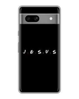 Чехол для Google Pixel 7A с картинкой «Точки веры J.E.S.U.S.»