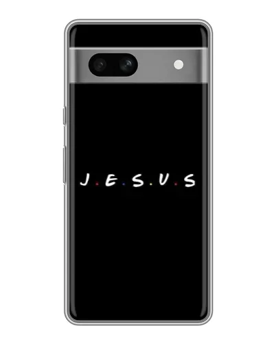 Чехол для Google Pixel 7A с картинкой «Точки веры J.E.S.U.S.»
