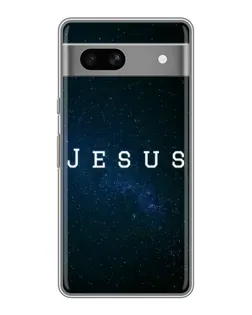 Чехол для Google Pixel 7A с картинкой «Звездное небо Jesus»