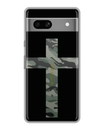 Чехол для Google Pixel 7A с картинкой «Милитари Крест»