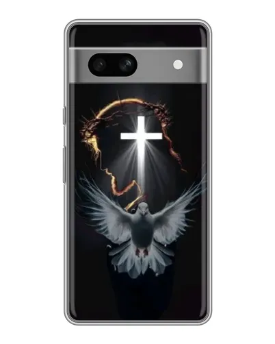Чехол для Google Pixel 7A с картинкой «Голубь и Свет»