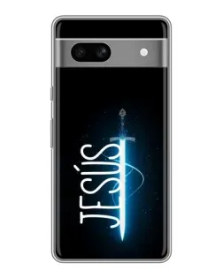 Чехол для Google Pixel 7A с картинкой «Меч Духа Jesus»