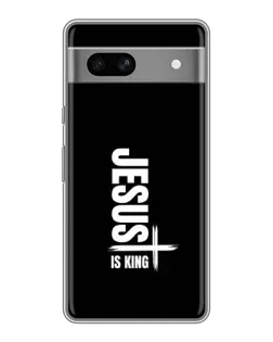 Чехол для Google Pixel 7A с картинкой «Вертикаль веры Jesus»
