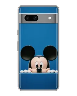 Чехол для Google Pixel 7A с картинкой «Микки выглядывает»