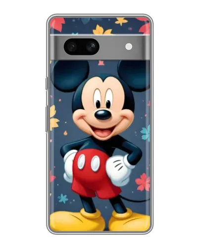 Чехол для Google Pixel 7A с картинкой «Осенний Mickey Mouse»