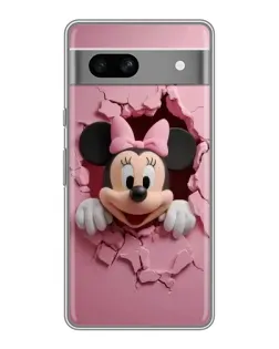 Чехол для Google Pixel 7A с картинкой «Минни сквозь стену»