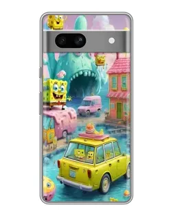 Чехол для Google Pixel 7A с картинкой «Монстр-трак приключения»