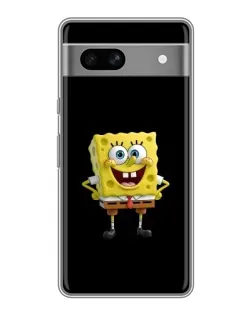 Чехол для Google Pixel 7A с картинкой «Классический Губка Боб»