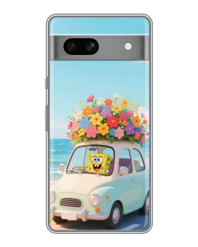 Чехол для Google Pixel 7A с картинкой «Автомобильное путешествие»