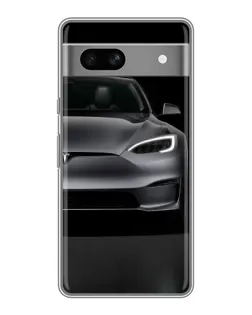 Чехол для Google Pixel 7A с картинкой «Tesla Model S Look»