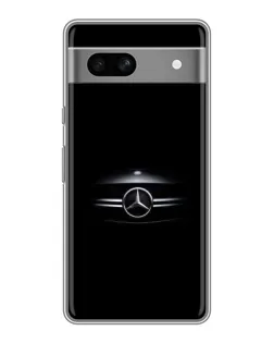 Чехол для Google Pixel 7A с картинкой «Mercedes — абстрактные линии»