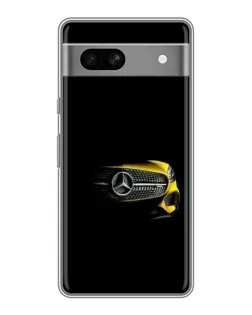 Чехол для Google Pixel 7A с картинкой «Mercedes — ретро стиль»