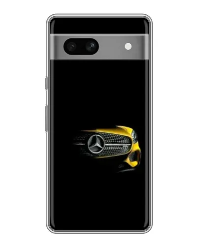 Чехол для Google Pixel 7A с картинкой «Mercedes — ретро стиль»