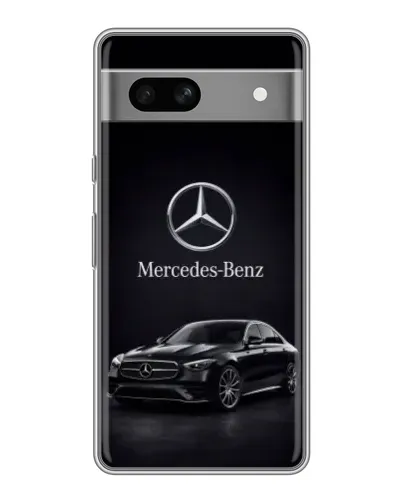 Чехол для Google Pixel 7A с картинкой «Mercedes — решетка радиатора»