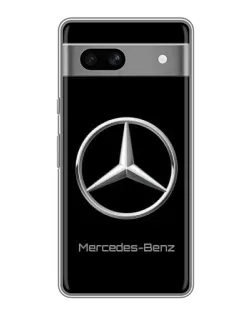 Чехол для Google Pixel 7A с картинкой «Mercedes Silver Logo»