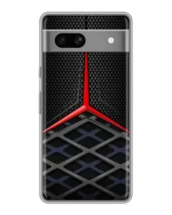 Чехол для Google Pixel 7A с картинкой «Mercedes Carbon Grid»