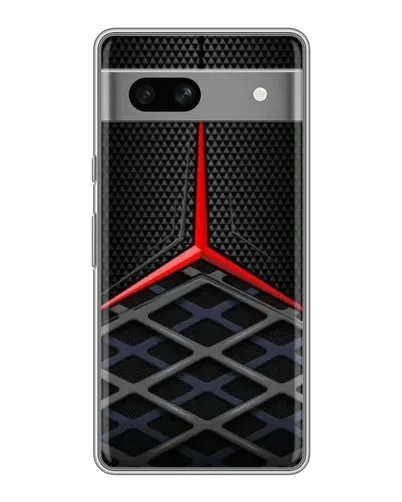 Чехол для Google Pixel 7A с картинкой «Mercedes Carbon Grid»