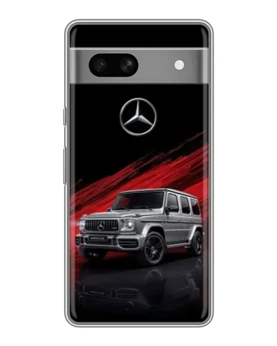 Чехол для Google Pixel 7A с картинкой «Mercedes G-Class красный»