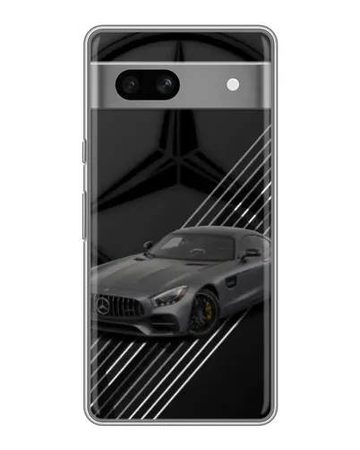 Чехол для Google Pixel 7A с картинкой «Mercedes AMG — графика»