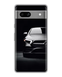 Чехол для Google Pixel 7A с картинкой «Свет фар Mercedes»