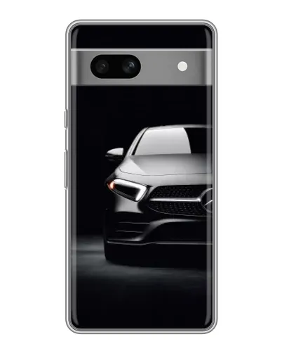 Чехол для Google Pixel 7A с картинкой «Свет фар Mercedes»
