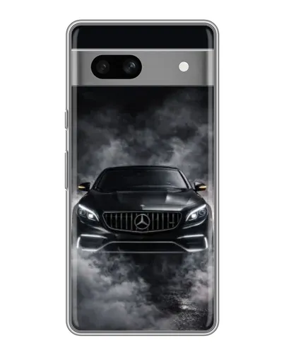 Чехол для Google Pixel 7A с картинкой «Mercedes в дыму»