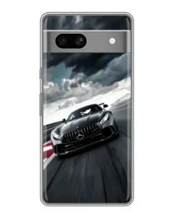 Чехол для Google Pixel 7A с картинкой «Гоночный Mercedes AMG»