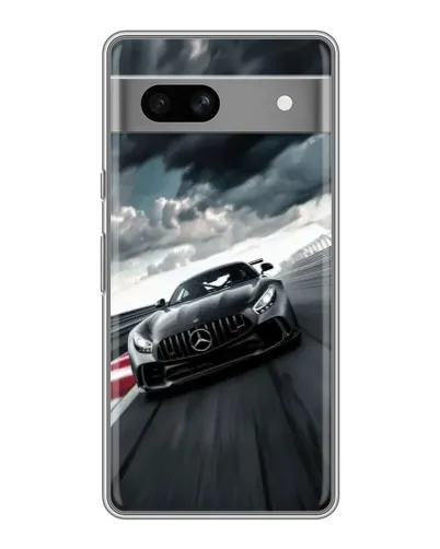 Чехол для Google Pixel 7A с картинкой «Гоночный Mercedes AMG»
